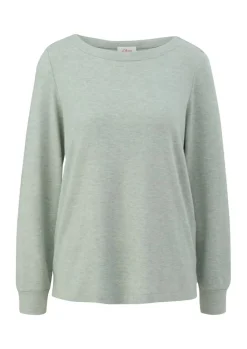 S.Oliver Longsleeve braun & grün S23 2136900