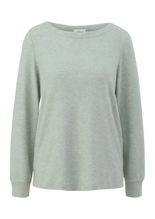S.Oliver Longsleeve braun & grün S23 2136900