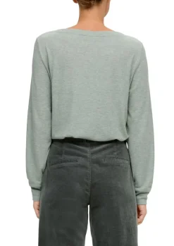 S.Oliver Longsleeve braun & grün S23 2136900