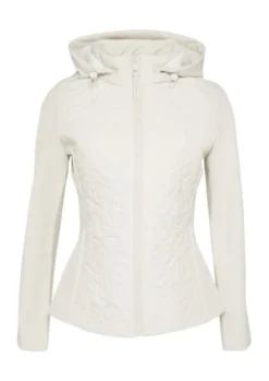 s.Oliver Materialmix Jacke Damen weiß&schwarz S25 2160409