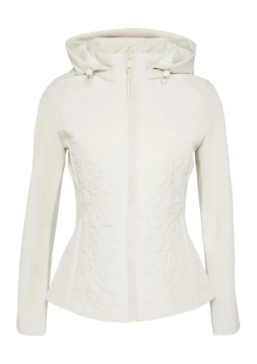 s.Oliver Materialmix Jacke Damen weiß&schwarz S25 2160409