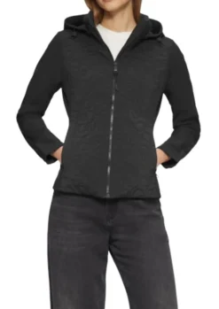 s.Oliver Materialmix Jacke Damen weiß&schwarz S25 2160409