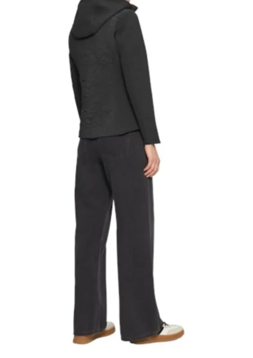 s.Oliver Materialmix Jacke Damen weiß&schwarz S25 2160409
