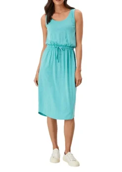 s.Oliver Midikleid mit Flammgarnstruktur türkis 12 2115797