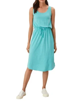 s.Oliver Midikleid mit Flammgarnstruktur türkis 12 2115797