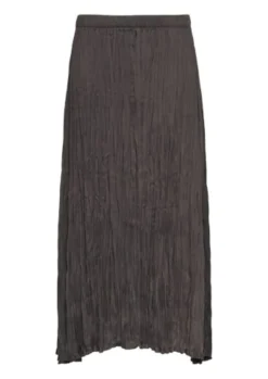 s.Oliver Midi-Satinrock Damen grau S24 2156498