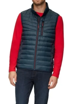 s.Oliver Outdoor-Weste Herren blue&black S24 2150251