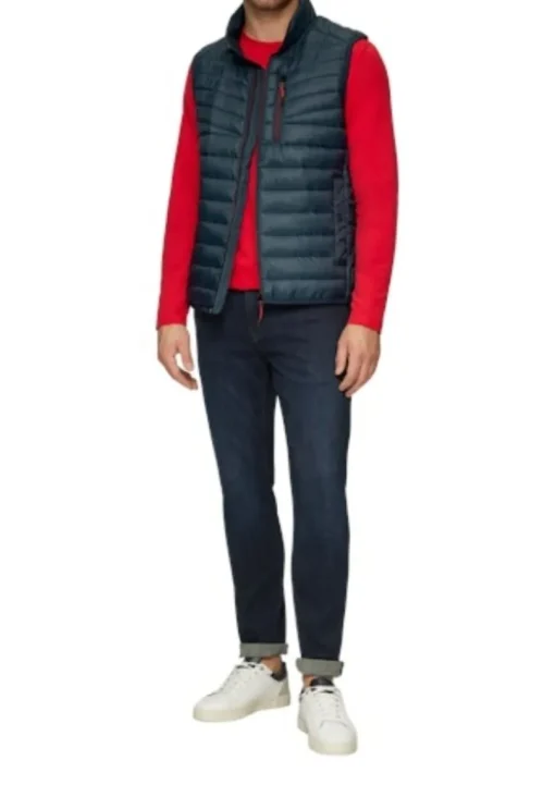 s.Oliver Outdoor-Weste Herren blue&black S24 2150251