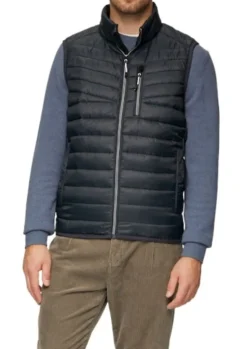 s.Oliver Outdoor-Weste Herren blue&black S24 2150251