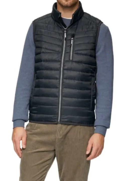 s.Oliver Outdoor-Weste Herren blue&black S24 2150251
