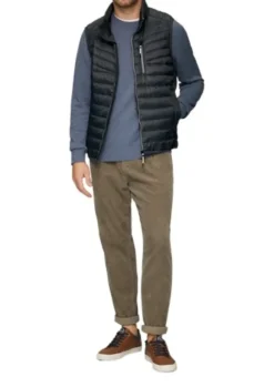 s.Oliver Outdoor-Weste Herren blue&black S24 2150251