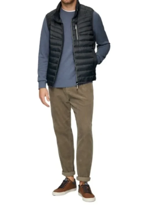 s.Oliver Outdoor-Weste Herren blue&black S24 2150251