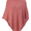 S.Oliver Poncho aus Viskose-Baumwoll-Mix orange, grün S23 2135651