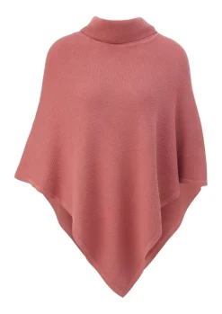 S.Oliver Poncho aus Viskose-Baumwoll-Mix orange, grün S23 2135651