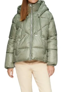 s.Oliver Puffferjacke Damen grün&weiß S24 2156380