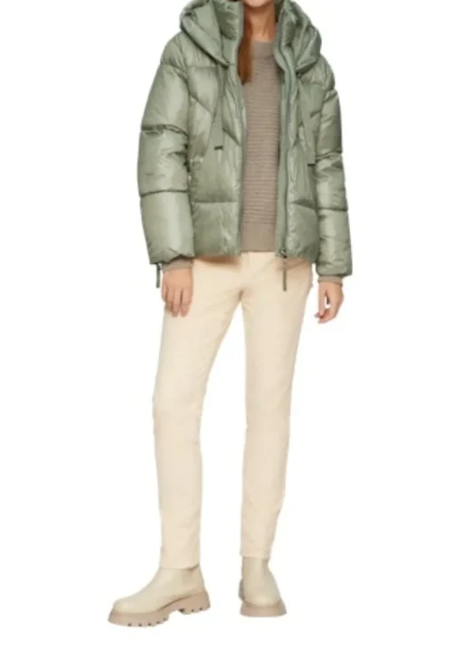 s.Oliver Puffferjacke Damen grün&weiß S24 2156380