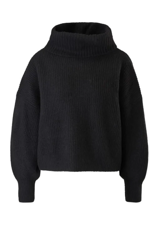 s.Oliver Pullover Rippstruktur Rollkragen weiß,orange, grün, schwarz S22 2120703
