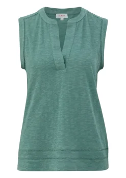 s.Oliver Relaxed Fit T - Shirt mit Lochstickerei S14 2144785