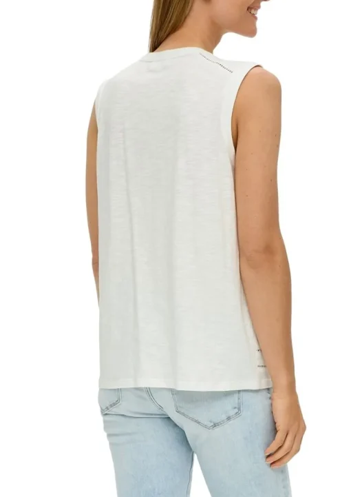 s.Oliver Relaxed Fit T - Shirt mit Lochstickerei S14 2144785