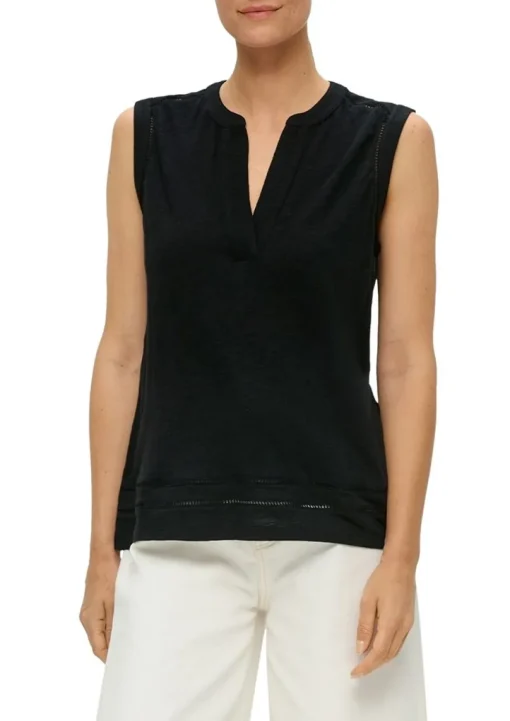 s.Oliver Relaxed Fit T - Shirt mit Lochstickerei S14 2144785