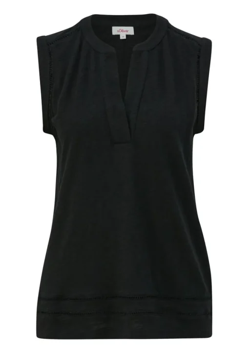 s.Oliver Relaxed Fit T - Shirt mit Lochstickerei S14 2144785
