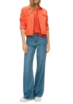s.Oliver Relaxed Fit T - Shirt mit Lochstickerei S14 2144785