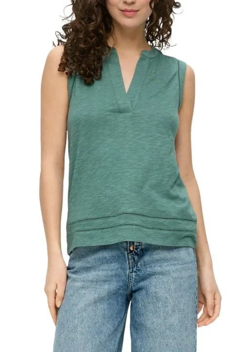 s.Oliver Relaxed Fit T - Shirt mit Lochstickerei S14 2144785
