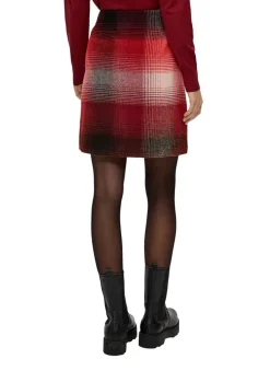 S.Oliver Rock aus Wollmix rot-schwarz S14 2138795