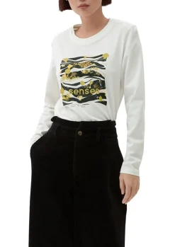 s.Oliver Shirt  Print-Longsleeve mit 3/4-Ärmeln 2122515