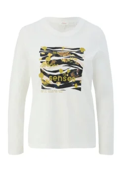 s.Oliver Shirt  Print-Longsleeve mit 3/4-Ärmeln 2122515