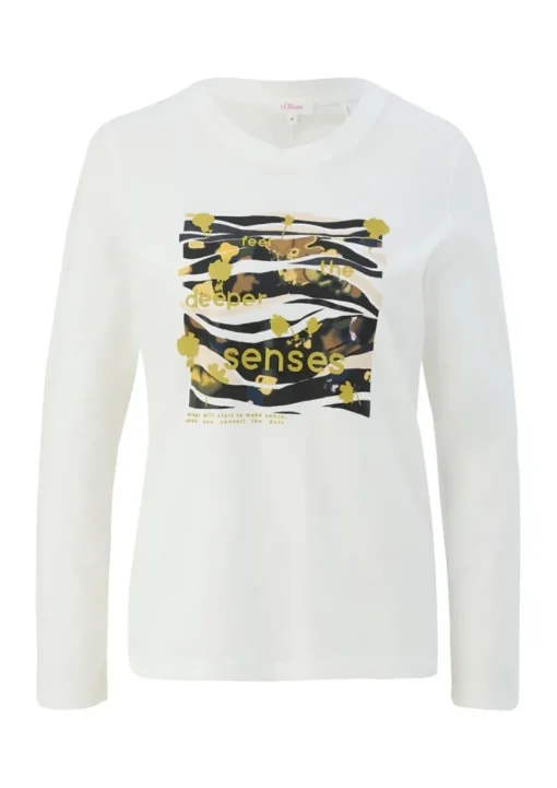 s.Oliver Shirt  Print-Longsleeve mit 3/4-Ärmeln 2122515