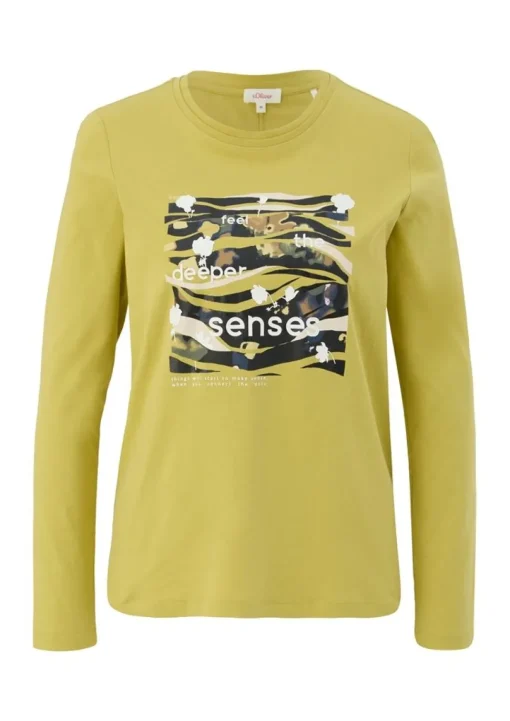 s.Oliver Shirt  Print-Longsleeve mit 3/4-Ärmeln 2122515