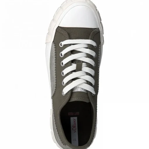 s.Oliver Sneaker Textil grün 5-5-23643-28