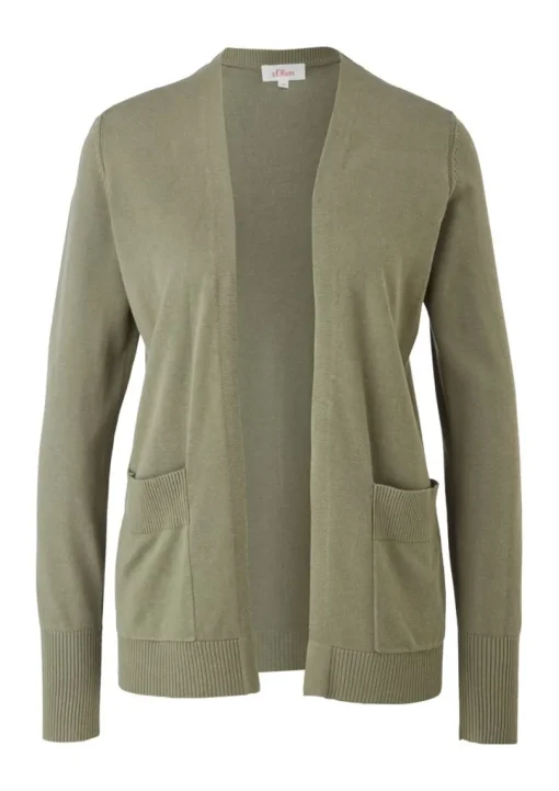 s.Oliver Strickjacke aus Viskosemix grau S22  2112223