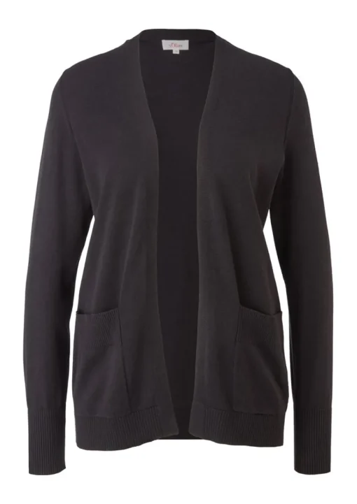 s.Oliver Strickjacke aus Viskosemix grau S22  2112223