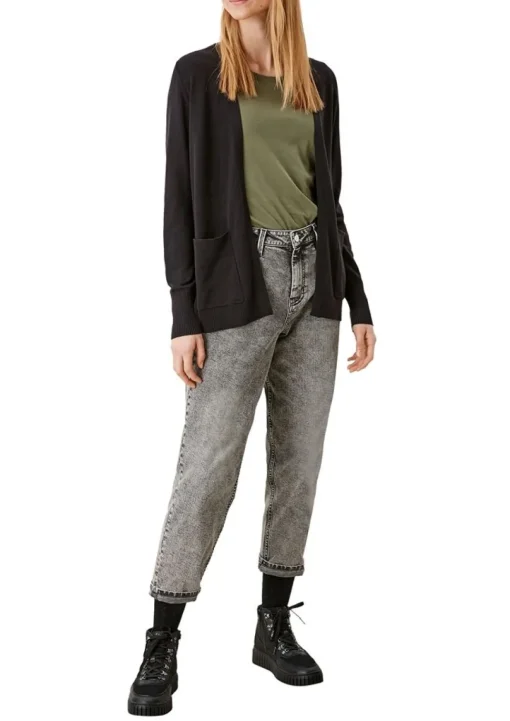 s.Oliver Strickjacke aus Viskosemix grau S22  2112223