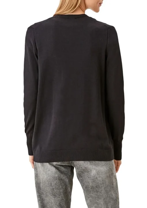 s.Oliver Strickjacke aus Viskosemix grau S22  2112223