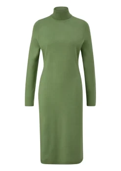 S.Oliver Strickkleid grün & schwarz S23 2138237