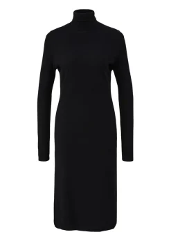 S.Oliver Strickkleid grün & schwarz S23 2138237
