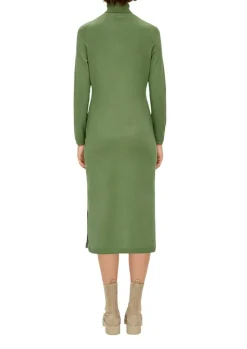 S.Oliver Strickkleid grün & schwarz S23 2138237