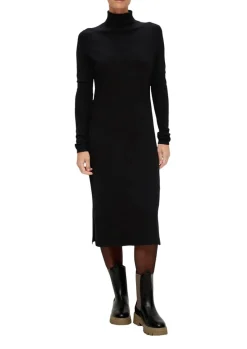 S.Oliver Strickkleid grün & schwarz S23 2138237