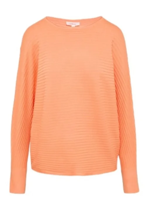 s.Oliver Strickpullover orange&grün S24 2159911