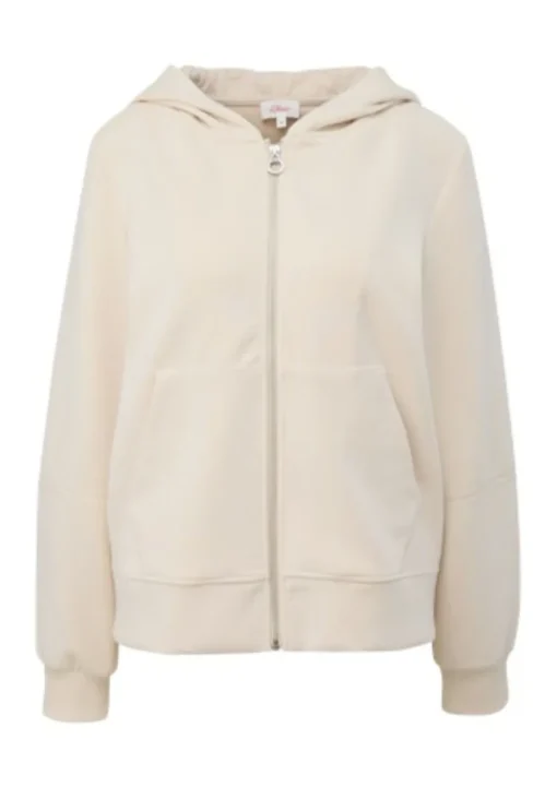 s.Oliver Sweatshirt Jacke Damen beige S24 2148247