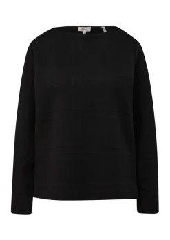 S.Oliver Sweatshirt mit Musterstruktur rot & schwarz S23 2139339