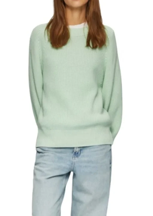 s.Oliver Trickpullover Damen grün&beige S25 2157227