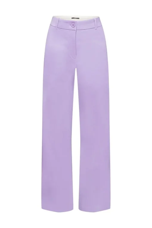 SPORTY PUNTO Mix & Match Hose mit geradem Bein, high rise, lila, schwarz  991EO1B304