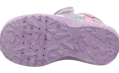 super fit SPOTTY - Lila/Mehrfarbig Hausschuh mit Klettverschluss S23  1-009246-8510