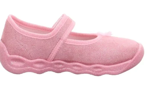superfit BUBBLE Rosa Hausschuh mit Klettverschluss 1-006271-5500