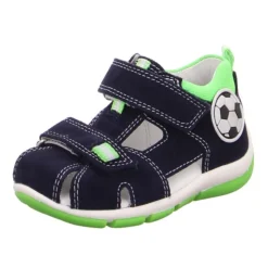 Superfit Freddy Sandale Leder Blau/Grün 4-09142-81