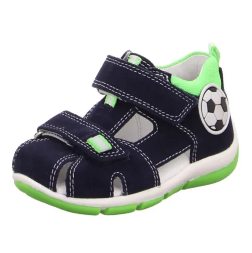 Superfit Freddy Sandale Leder Blau/Grün 4-09142-81